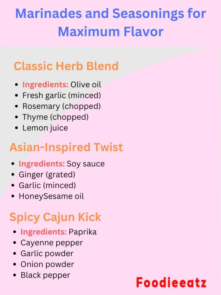 Marinades and Seasonings for Maximum Flavor