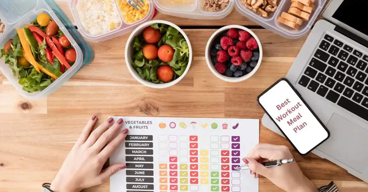 A high-protein, balanced workout meal plan for muscle growth and recovery.